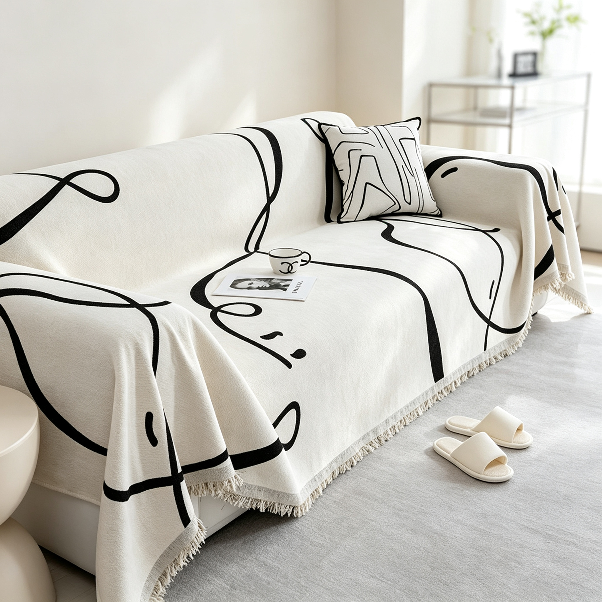 Chenille Full-Cover Sofa Throw